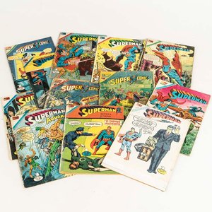 Lote siguiente: 13 revistas comic`s Superman de editorial Novaro 