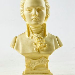 Busto de Mozart en Alabastro - 12 cm - imagen 5