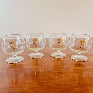 Set de 4 Copas de Cognac Napoleón con Corona Dorada - imagen 4