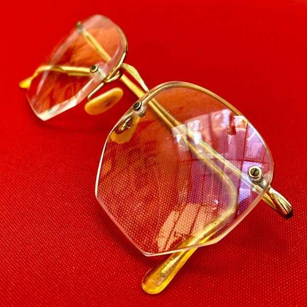 Antiguos lentes enchapados en oro de excelente estado - imagen 3