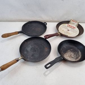 Set de 4 Sartenes de Hierro y Metal con Mango de Madera, Incluye Tefal Ultrabase 24 cm - imagen 2
