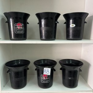 Set de 6 Hieleras Negras de Plástico - imagen 2