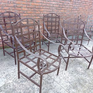 Lote siguiente: Sillones de Exterior de Aluminio con Reposabrazos Desoldado