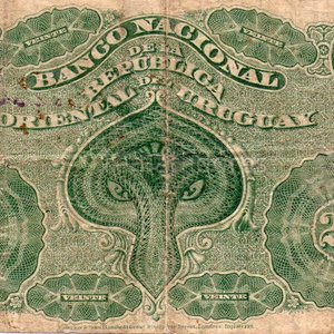 Veinte Centésimos Banco de la República Oriental del Uruguay 1867 - imagen 2