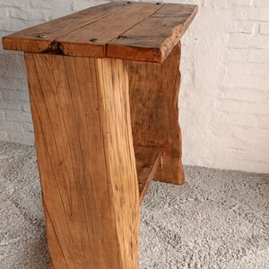 Mesa de Arrime Rústica de Madera Maciza - imagen 3