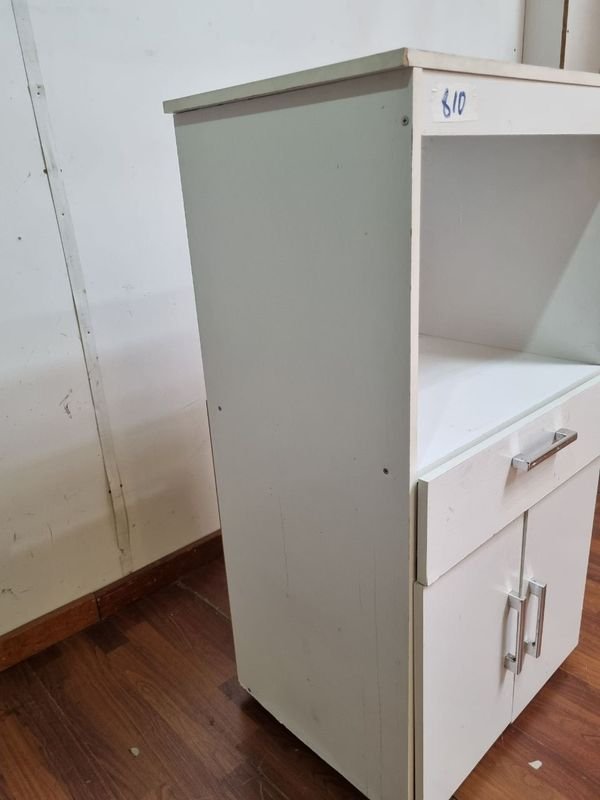 Mueble Auxiliar Para Horno Y Microondas Blanco - imagen 4