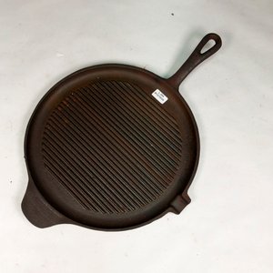 Plancha de Hierro Fundido Circular con Mango - imagen 2