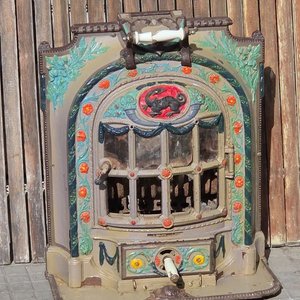 Antigua Estufa a Leña Francesa de Hierro Fundido "Le Chaboche" - imagen 3