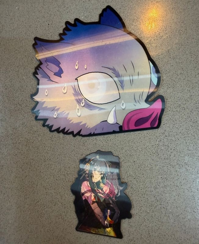 Stickers de Anime: Inosuke y Nezuko