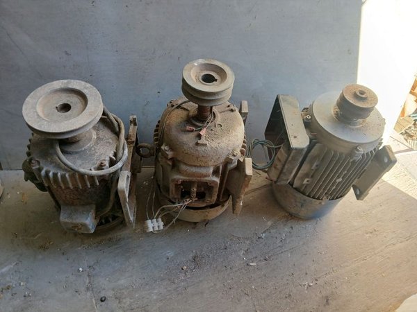 Lote de 3 Motores Eléctricos Monofásicos Adaptados HP 3