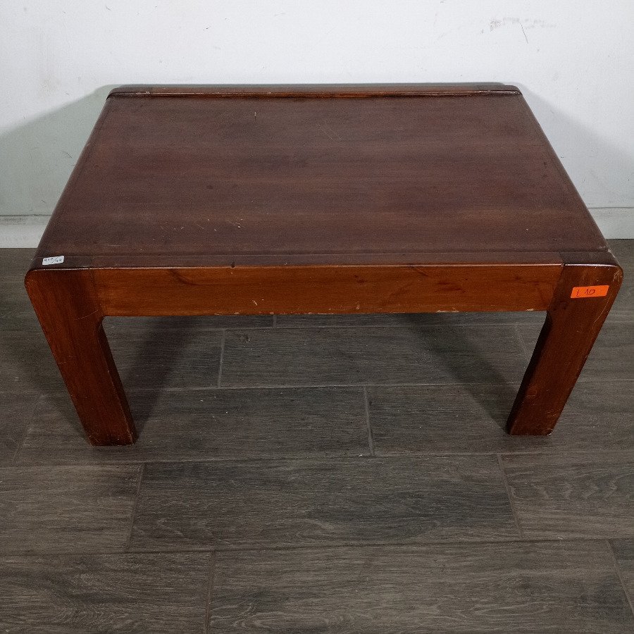 Mesa de Sala Rectangular de Madera Oscura