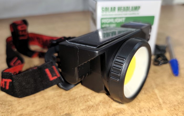 Lintera Minero LED Recargable y Solar - imagen 4