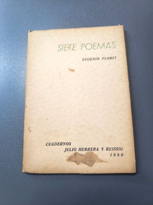 Siete Poemas de Eugenio Florit - Cuadernos Julio Herrera y Reissig (1960) - imagen 1