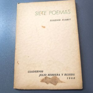 Lote siguiente: Siete Poemas de Eugenio Florit - Cuadernos Julio Herrera y Reissig (1960)