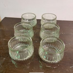 Juego de 6 Compoteras de Vidrio Estriado - imagen 3