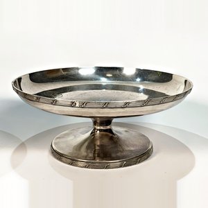 Par de Centros de Mesa Circulares de Metal con Pie Central - Bazar Colón - imagen 3