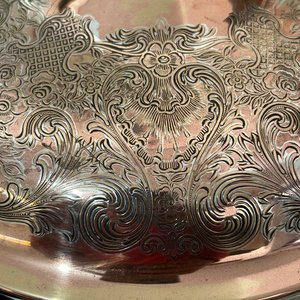 Sopera con Soporte de Metal Plateado y Cobre - imagen 9