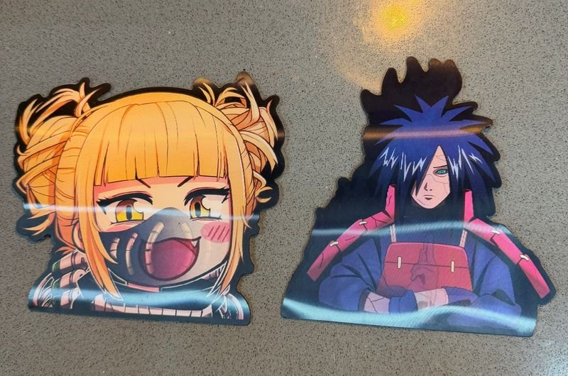Stickers de Personajes Anime: Himiko Toga y Madara Uchiha