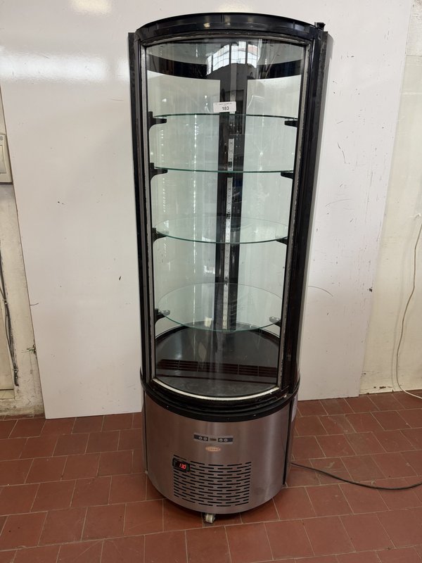Vitrina Exhibidora Refrigerada Circular Lundar 164x70cm