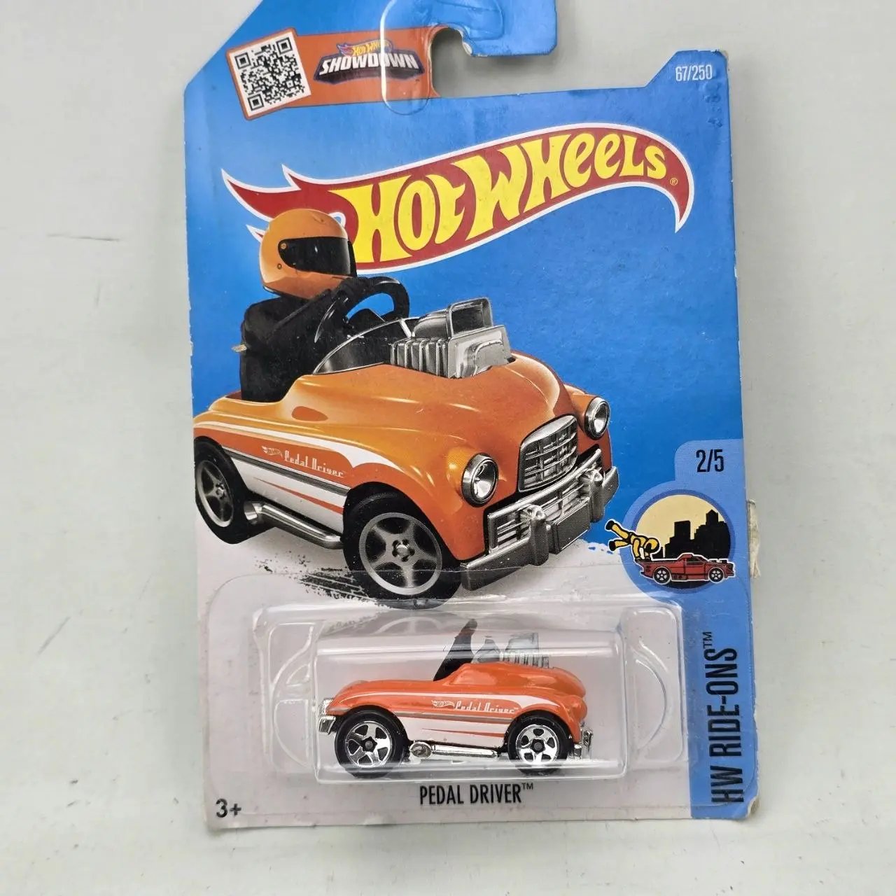 Hot Wheels Pedal Driver Naranja y Blanco