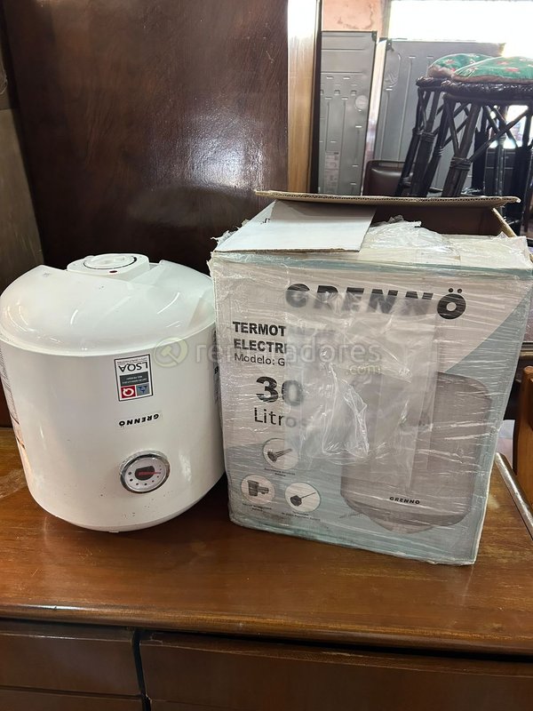 Termotanque Eléctrico Grennvo 30 Litros Blanco