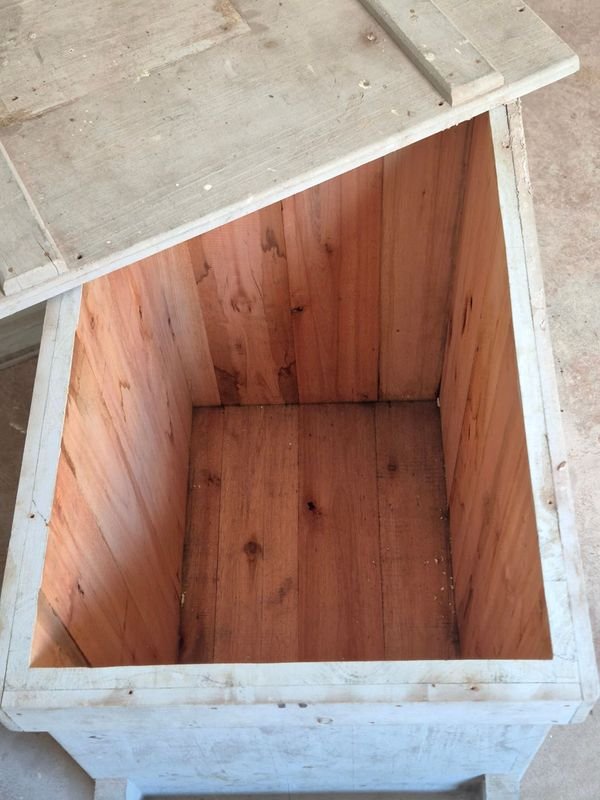 Cajón de Madera Transportadora o Embalaje de Obras de Artes en Madera Rustica con Tapa - imagen 2