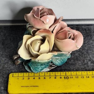 Lote anterior: Flor de Porcelana Estilo Capodimonte, Rosa y Amarillo