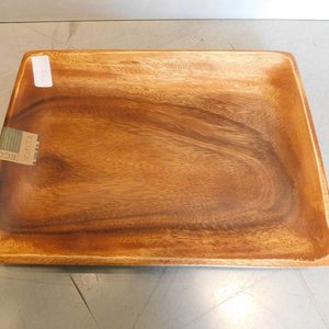 Plato Cavado De Madera para asado o ensaladas rectangular - imagen 2