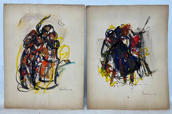 Andrés Montani: Figuras abstractas en papel