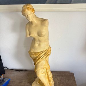 Escultura Clásica Venus de Milo en Yeso con Pátina - imagen 13
