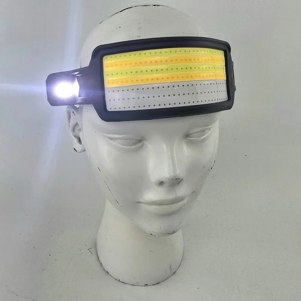 Linterna de cabeza recargable con sensor y baterías - imagen 2