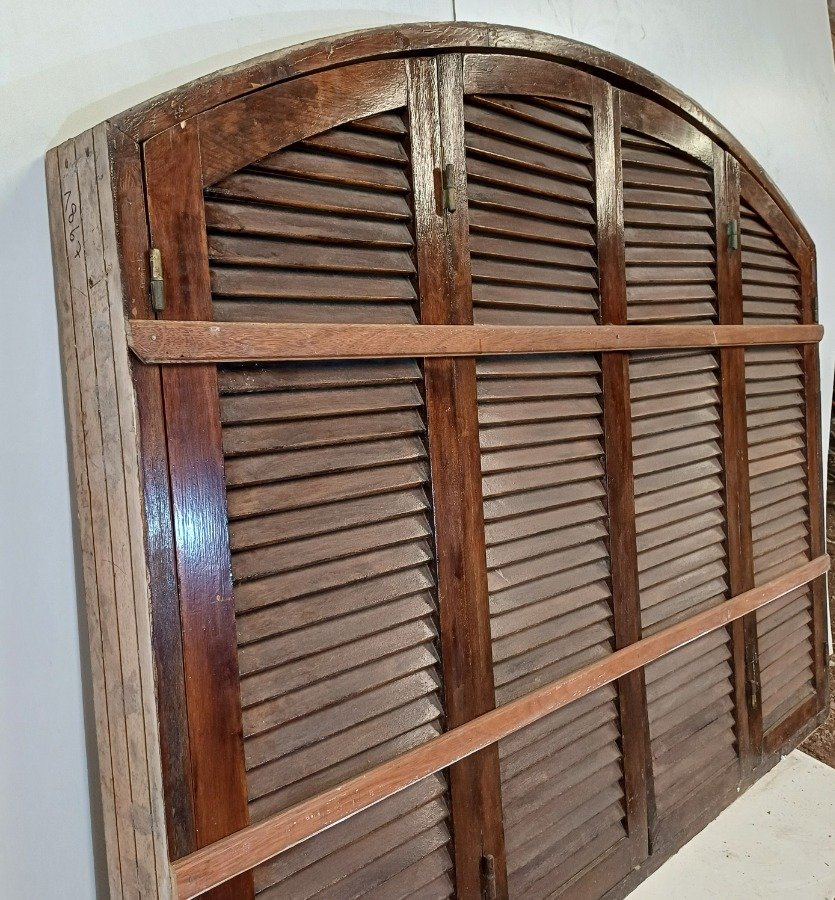 Ventana arco carpanel con dos hojas batientes y cuatro celosías - imagen 9