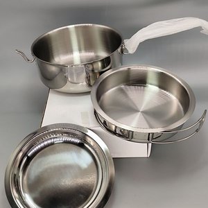 Set de Cocina/Camping Acero Inoxidable 3 Piezas con Mangos Plegables - imagen 4