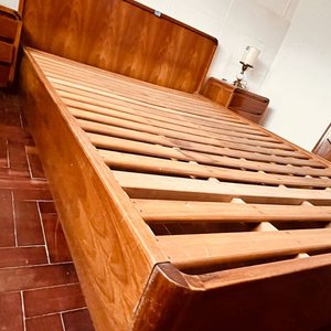 Cama Americana de 2 Plazas en Madera Clara - imagen 3