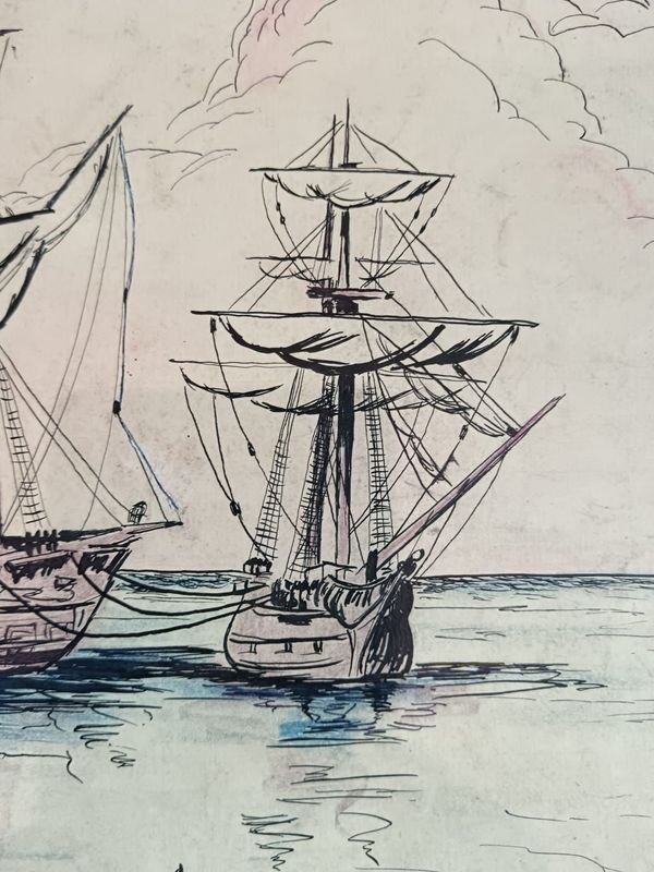 Dibujo de barco firmado por Edgar - imagen 3