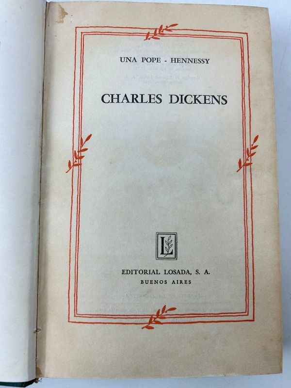 Biografía de Charles Dickens, editorial Losada, Buenos Aires, años 1940-1950 - imagen 2