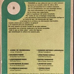 Libro Figuras de José Enrique Rodó por Wilfredo Penco, Ed. Arca - imagen 2