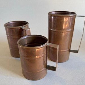 Molinillo de café, 3 tachos de cobre cafetera y base lampara aladin - imagen 4