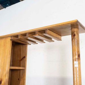 Mueble Bar de Pino con Alzada, Botellero y Copero - imagen 3