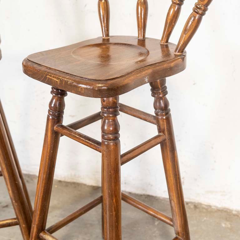 Sillas de madera pino con respaldo alto - imagen 3