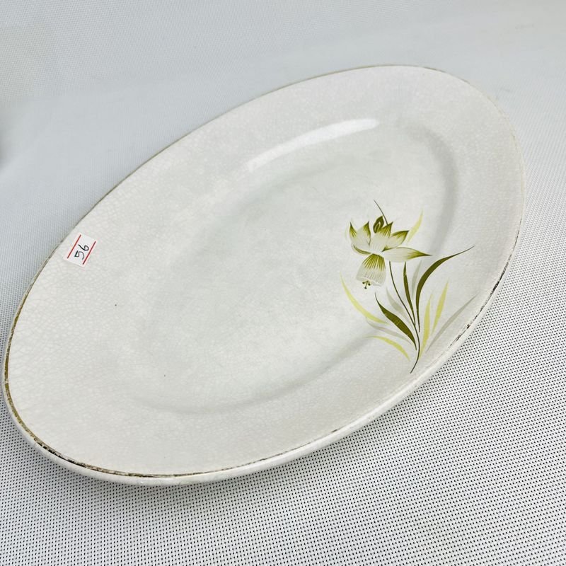 Fuente Olmos Vintage Porcelana Oval Plate - imagen 2