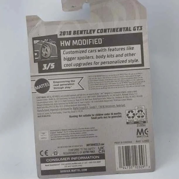 Hot Wheels Bentley Continental GT3 - Juguetes - imagen 3