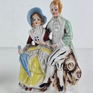 Trío de Figuras Decorativas en Porcelana Japonesa - imagen 3