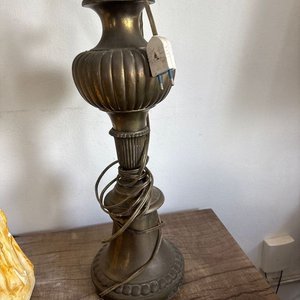Lámpara Antigua de Gran Tamaño en Bronce - imagen 9