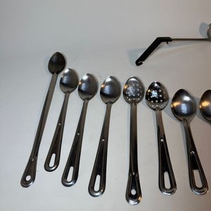 Lote de Cucharas y Cucharones de Acero Inoxidable para Buffet - imagen 3