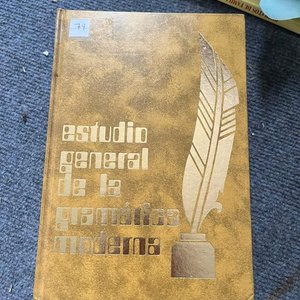 Lote anterior: Estudio General de la Gramática Moderna: Manual de Gramática Española