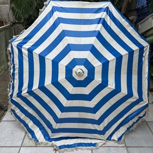 Sombrilla de Playa a Rayas Azules y Blancas con Funda Original - imagen 7
