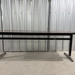 Mesa Rectangular Multiuso Estructura Metálica Tapa Imitación Madera - imagen 6