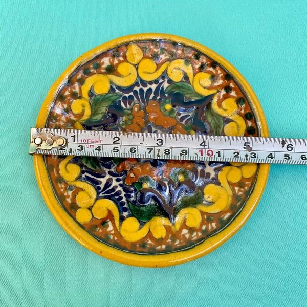Plato decorativo de cerámica Talavera, artesanía tradicional mexicana - imagen 3