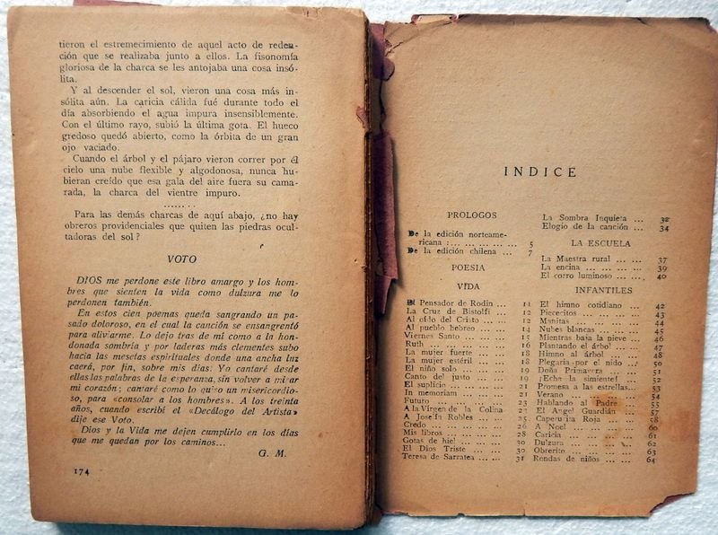 Libro de poesías y prosa de Gabriela Mistral - imagen 9